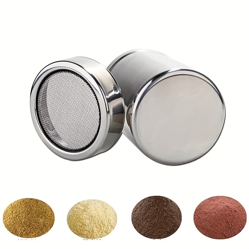 Stainless Steel Powder Shaker Set Chocolate Shaker With - Temu