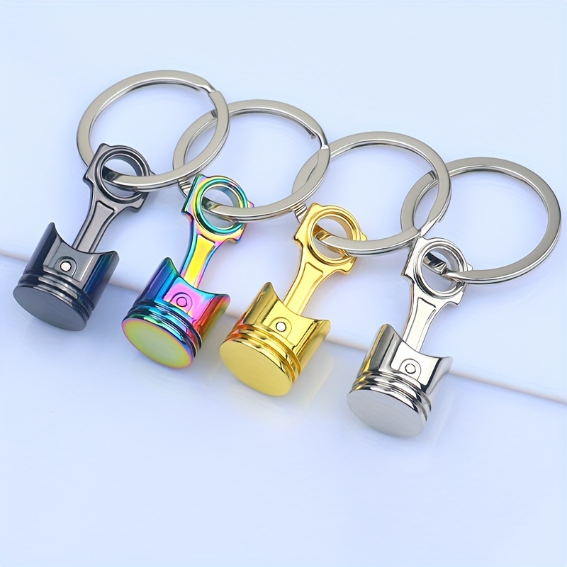 

1pc Creative Engine Piston Keychain For Men, Car Modified Metal Keychain Pendant, Simple Motorcycle Piston Pendant Keychain, Creative Car Keychain For Men, Ideal Choice For Gifts