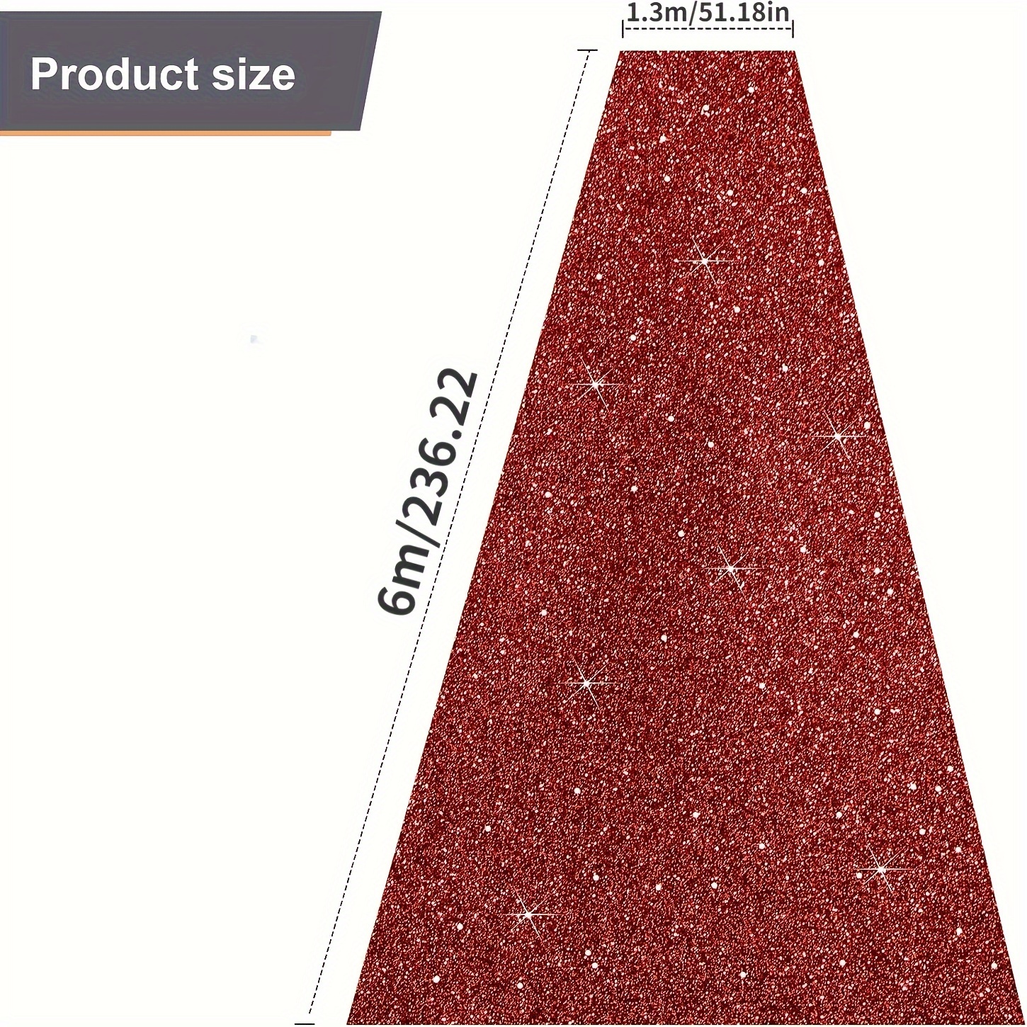 Wedding Decoration On The , Stage Mat Runners, Christmas, New Year's Ceremony Accessories, Long Mat Sparkling Red