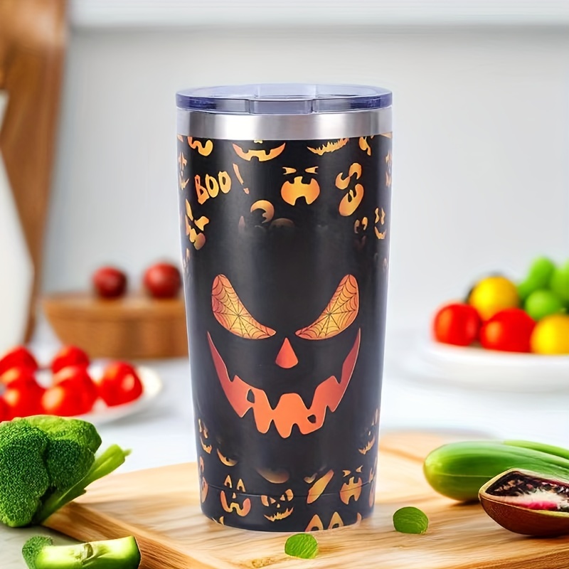 Halloween Tumbler Stainless Steel Thermal Water Bottle With - Temu