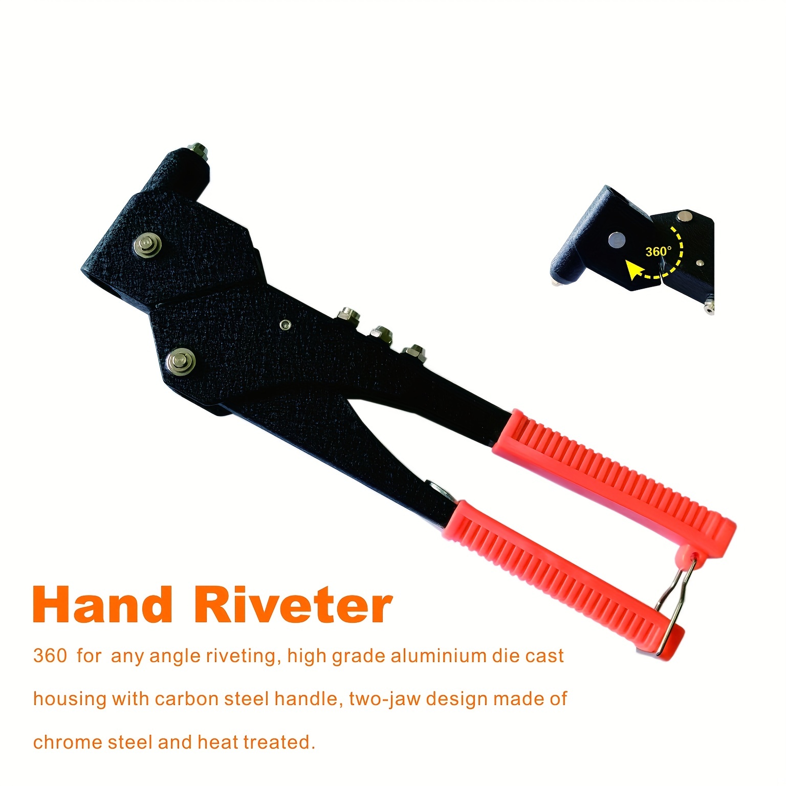 Rivet Gun Kit, Heavy Duty Hand Riveter Set