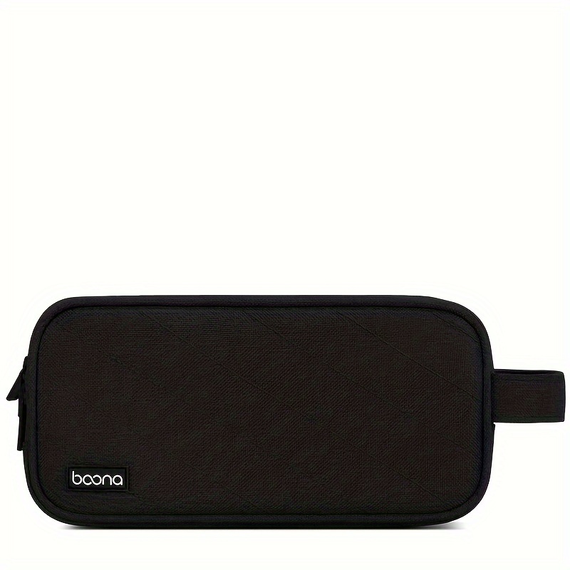 Men's Sleek Travel Organizer for Electronics - Phone, Power Bank & Cable Storage Pouch