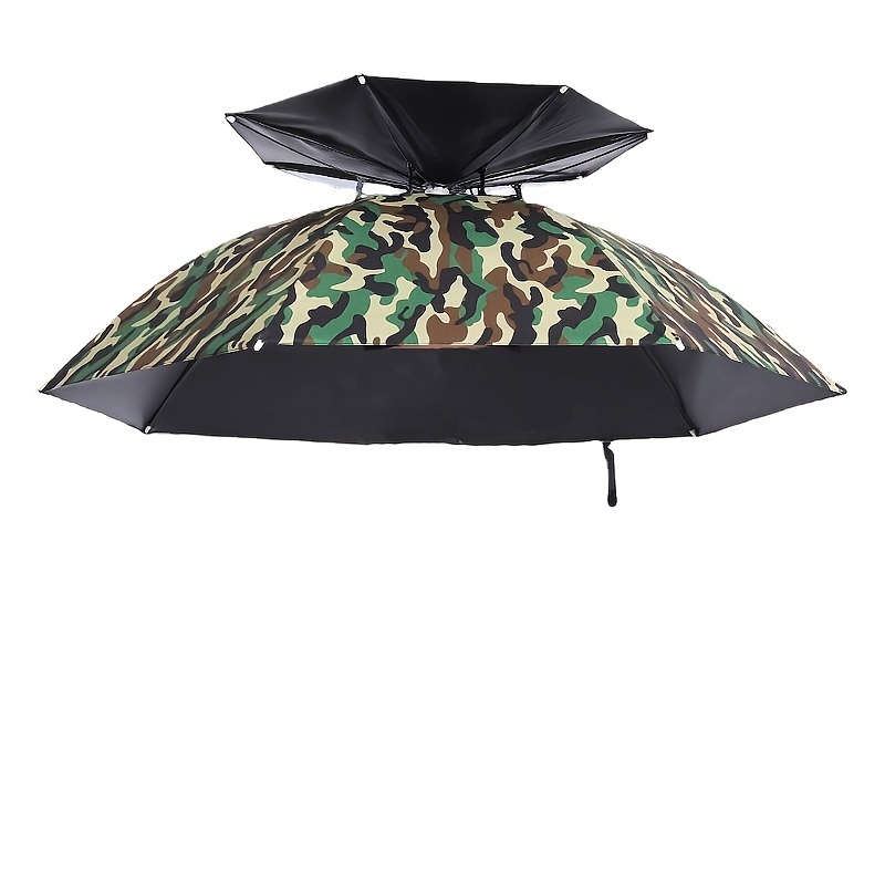Foldable Fishing Umbrella Hat Anti Rain Sun Protection