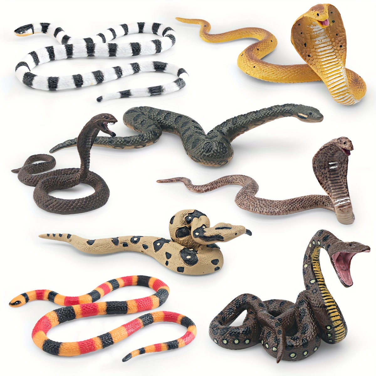 Figura de juguete de serpiente, juguete de serpiente de goma realista,  juguetes de broma, accesorios de broma, recuerdos de fiesta de Halloween