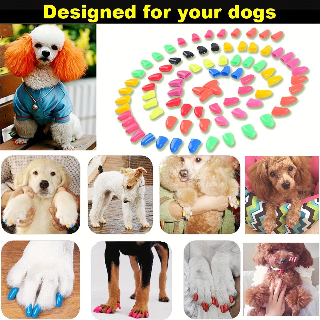Dog Nail Toe Grips Dogs Instant Traction Anti slip Dog - Temu Canada
