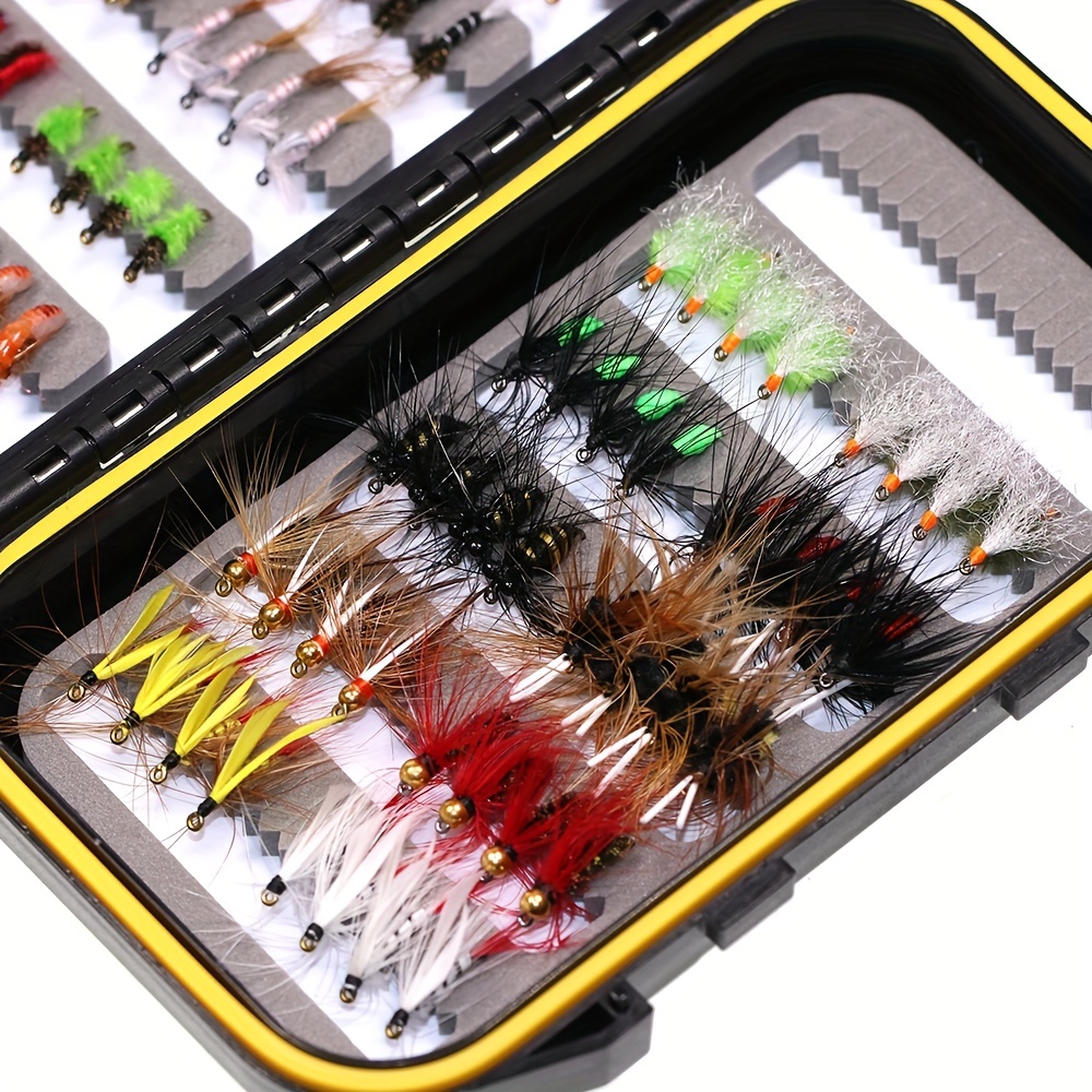 88pcs Premium Trout Fishing * - Dry, Wet, Scud, Nymph, Midge Larvae -  Complete Set with Fly Box and Accessories