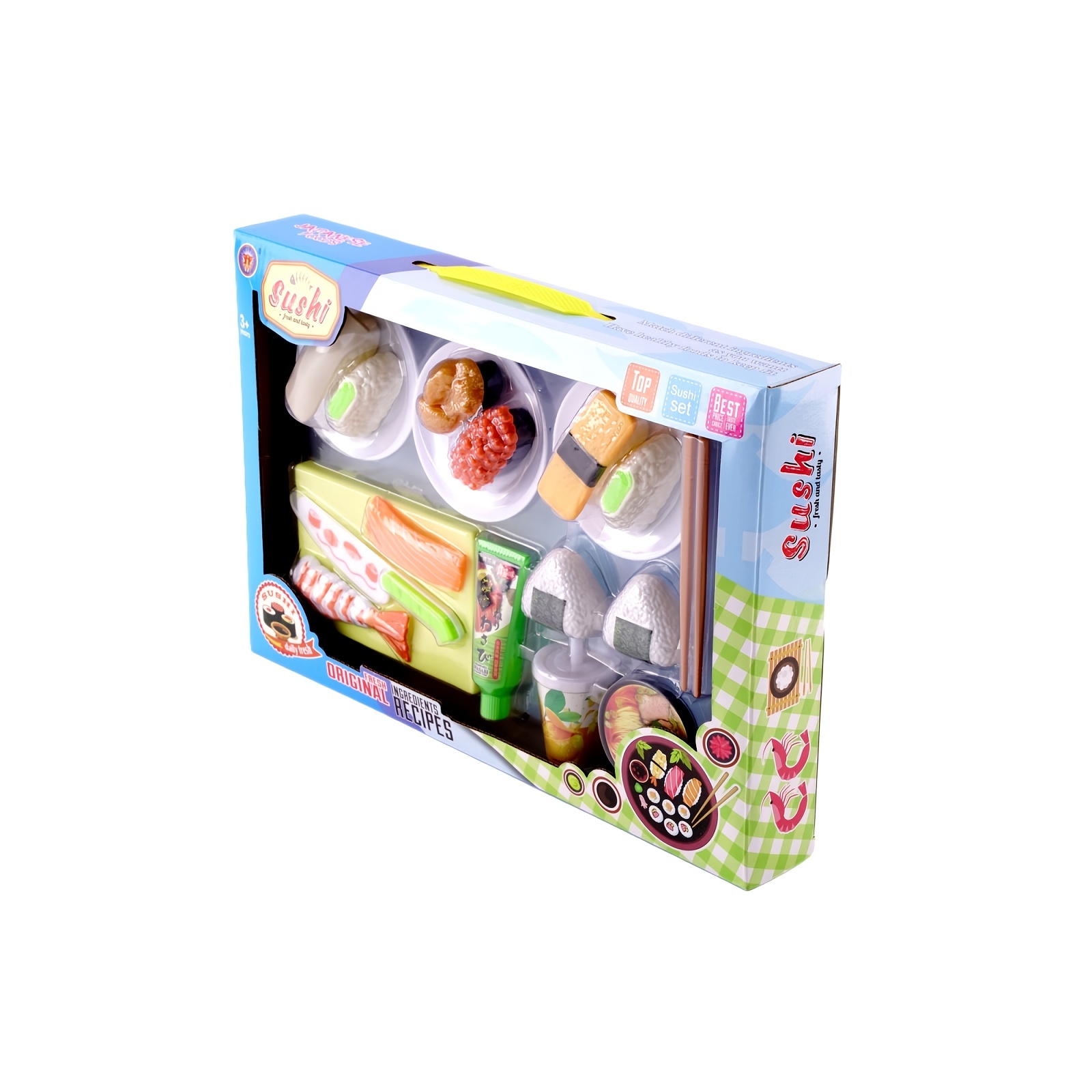 Kids Kitchen Simulation Barbecue Japanese Food Pretend Play Sushi