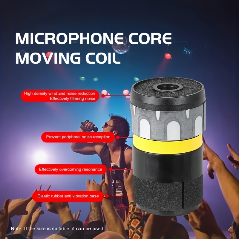2pcs ktv wired wireless dynamic microphone core beta58 sm58 accessories microphone microphone chip moving coil microphone heart