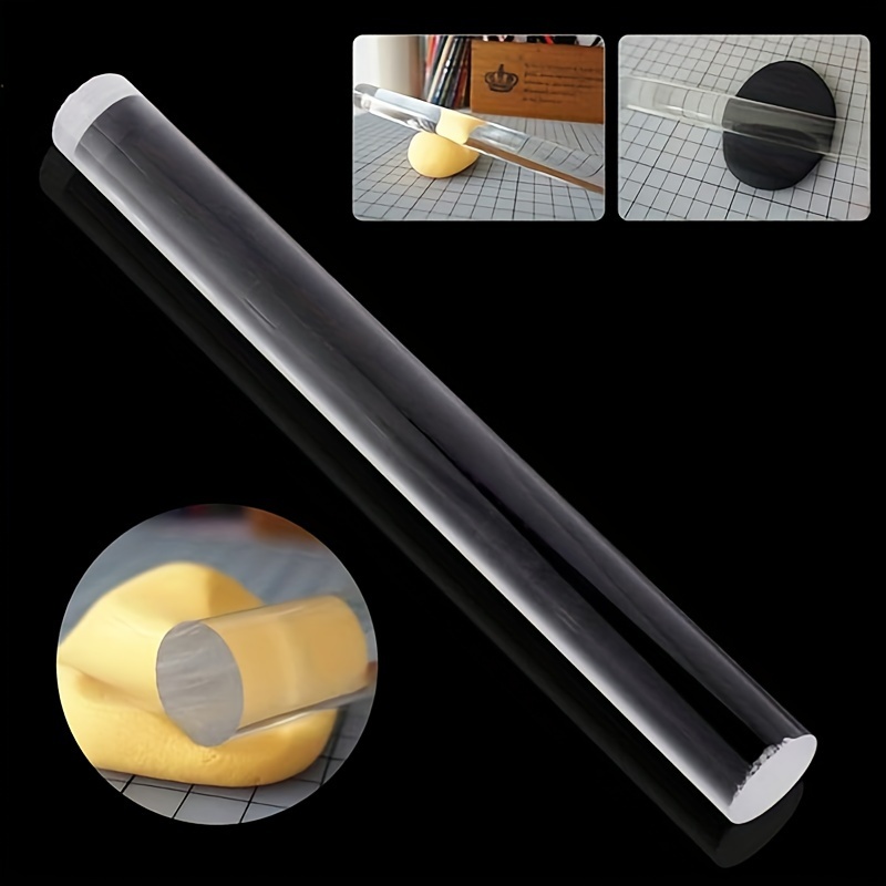 Acrylic roller for polymer clay with non - stick surface
