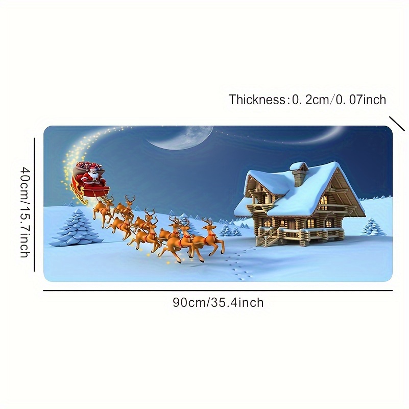 Santa Claus Sleigh Mouse Pad Computer High Definition Temu Canada