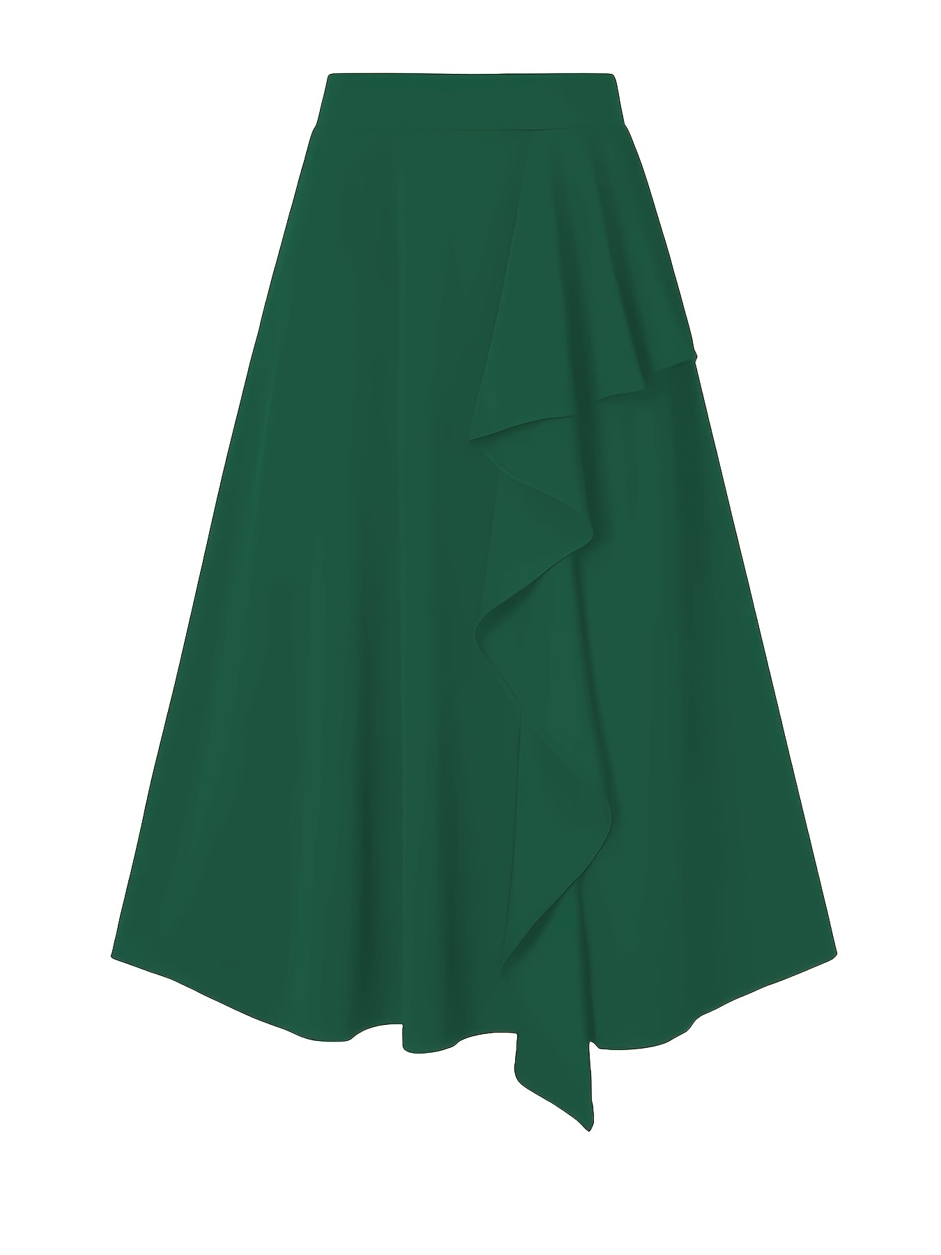 Jupe Midi Taille Élastique Femme - 95% Polyester 5% Élasthanne - Style Décontracté - Fabriquée En Espagne