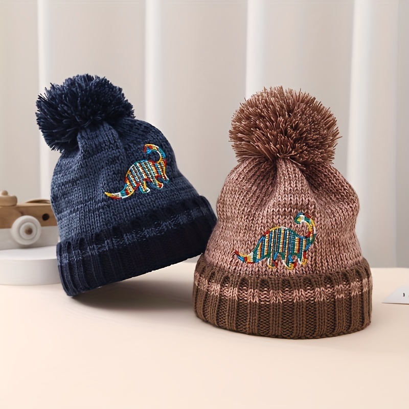 Acheter Ensemble écharpe et chapeau ours à oreilles pour enfants, chapeau  en laine tricoté en peluche et chaud pour garçons et filles