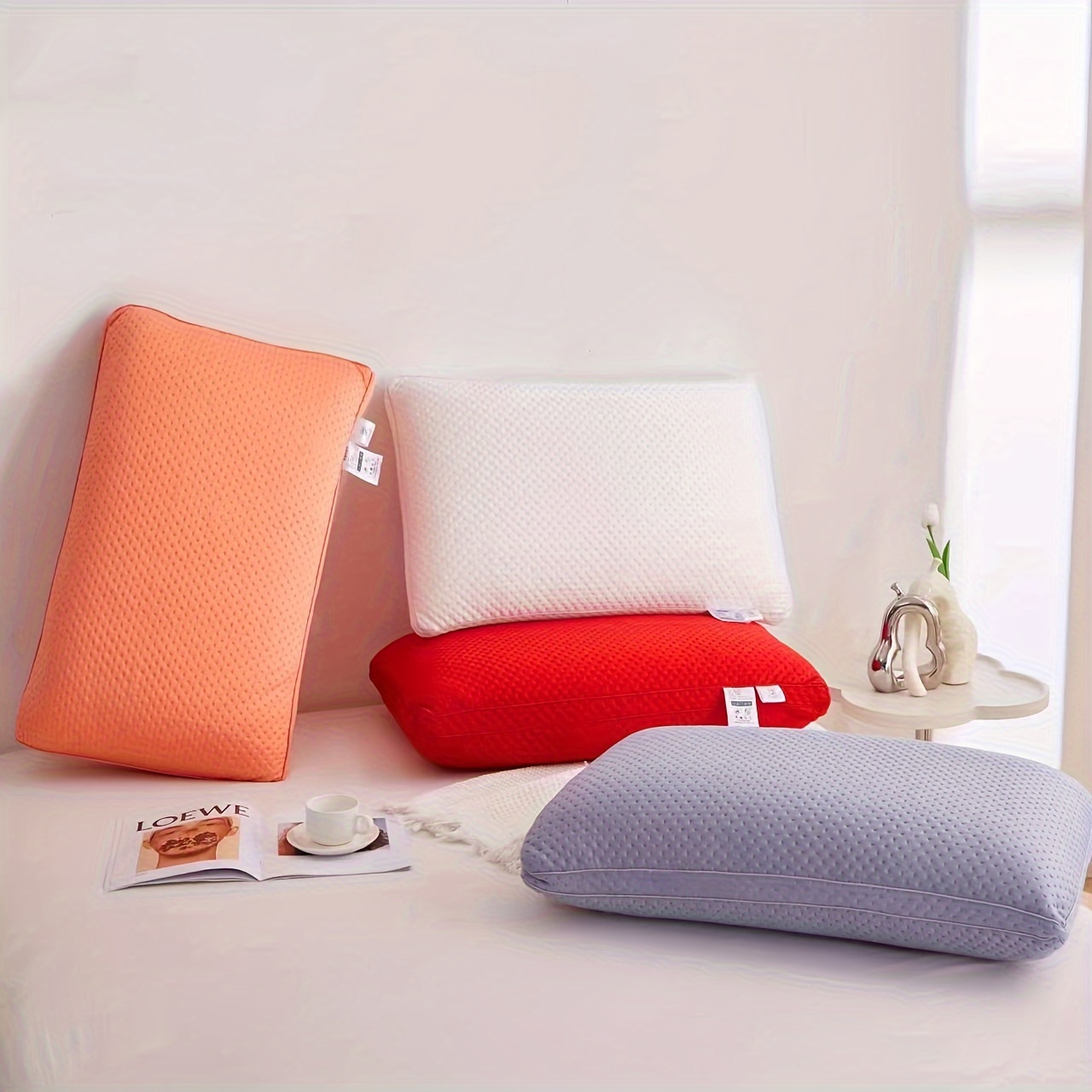 Skin Friendly Sleeping Pillow Side Sleeper Pillow Curved - Temu