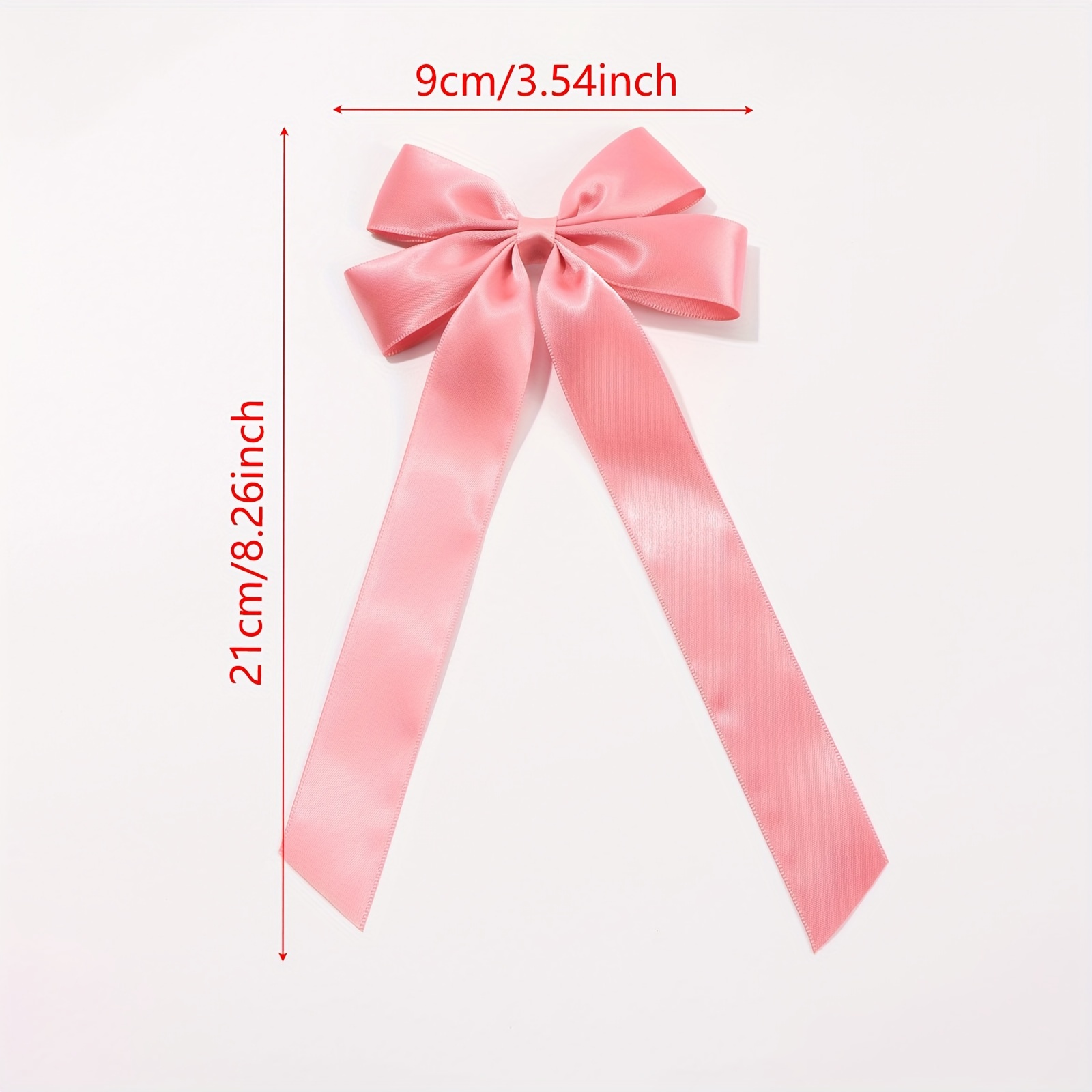 Bow Streamer Side Clips Elegant Long Ribbon Bow Hair Pins Temu