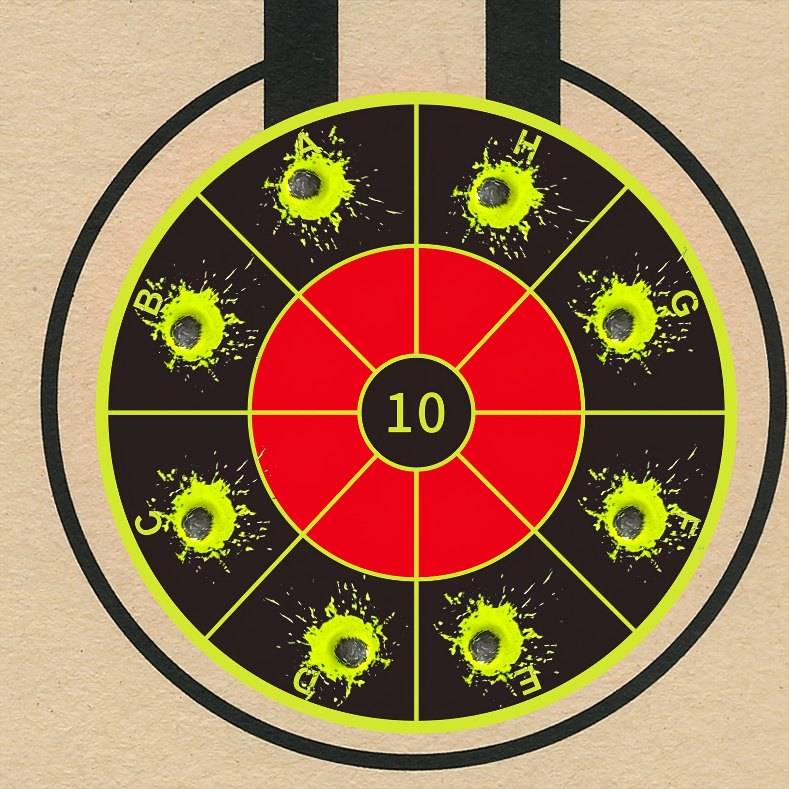 200pcs Round Ring Letter Marking Stickers for Target Practice