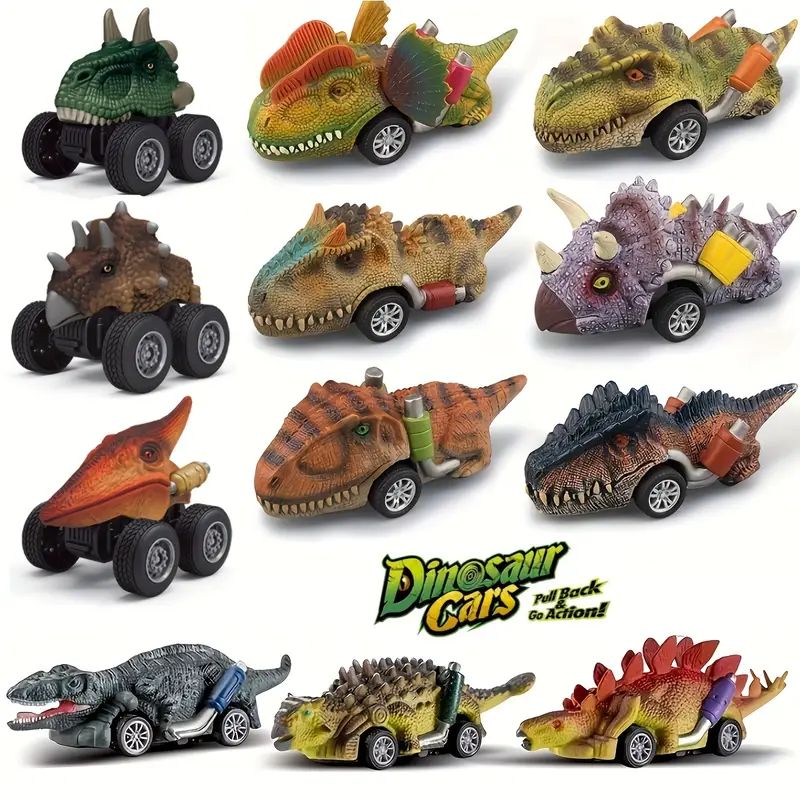 Dinosaur Toy Pull Back Cars Dino Toys 3