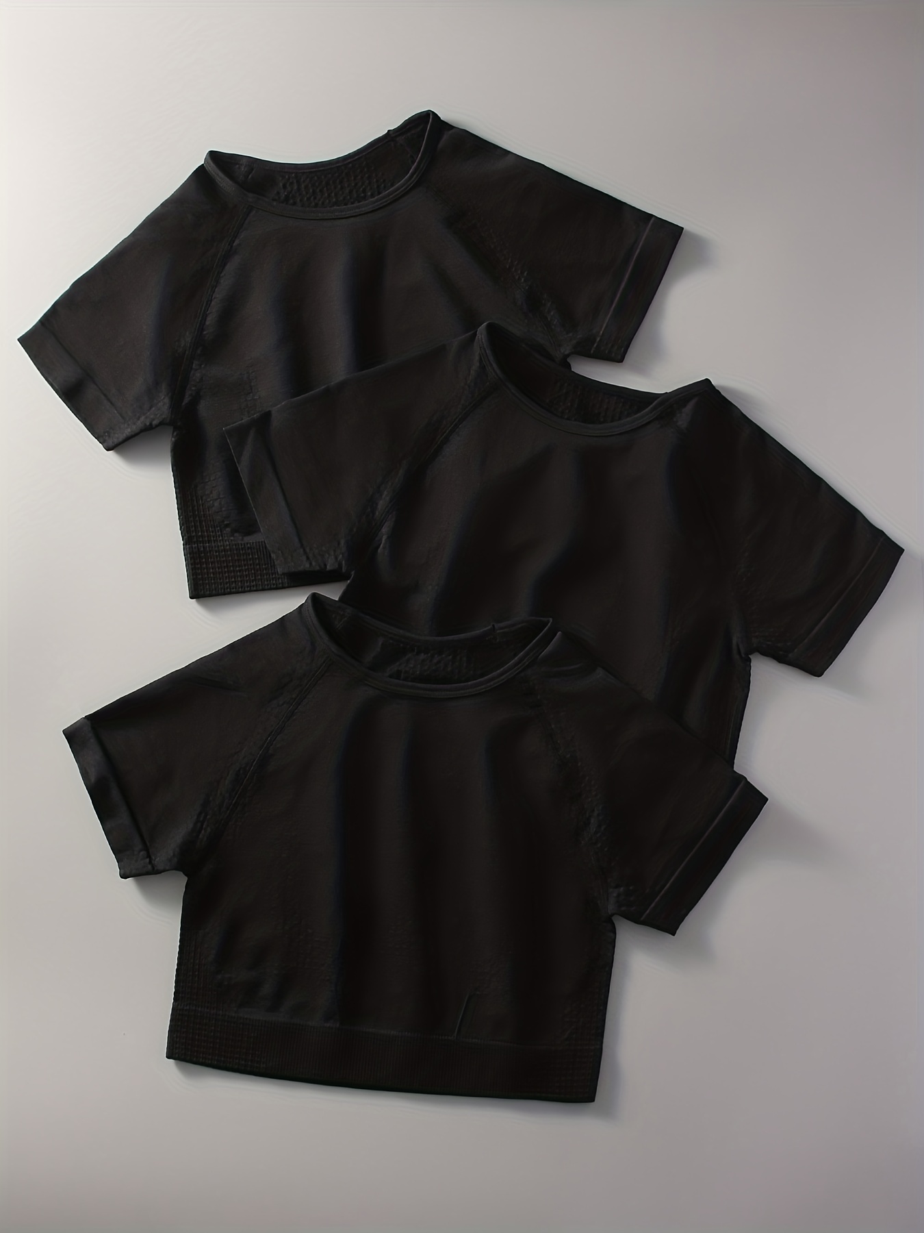 Women's Short Sleeve Crop Tops Yoga Tight Glossy Oil T-shirt Workout  Sportwears 