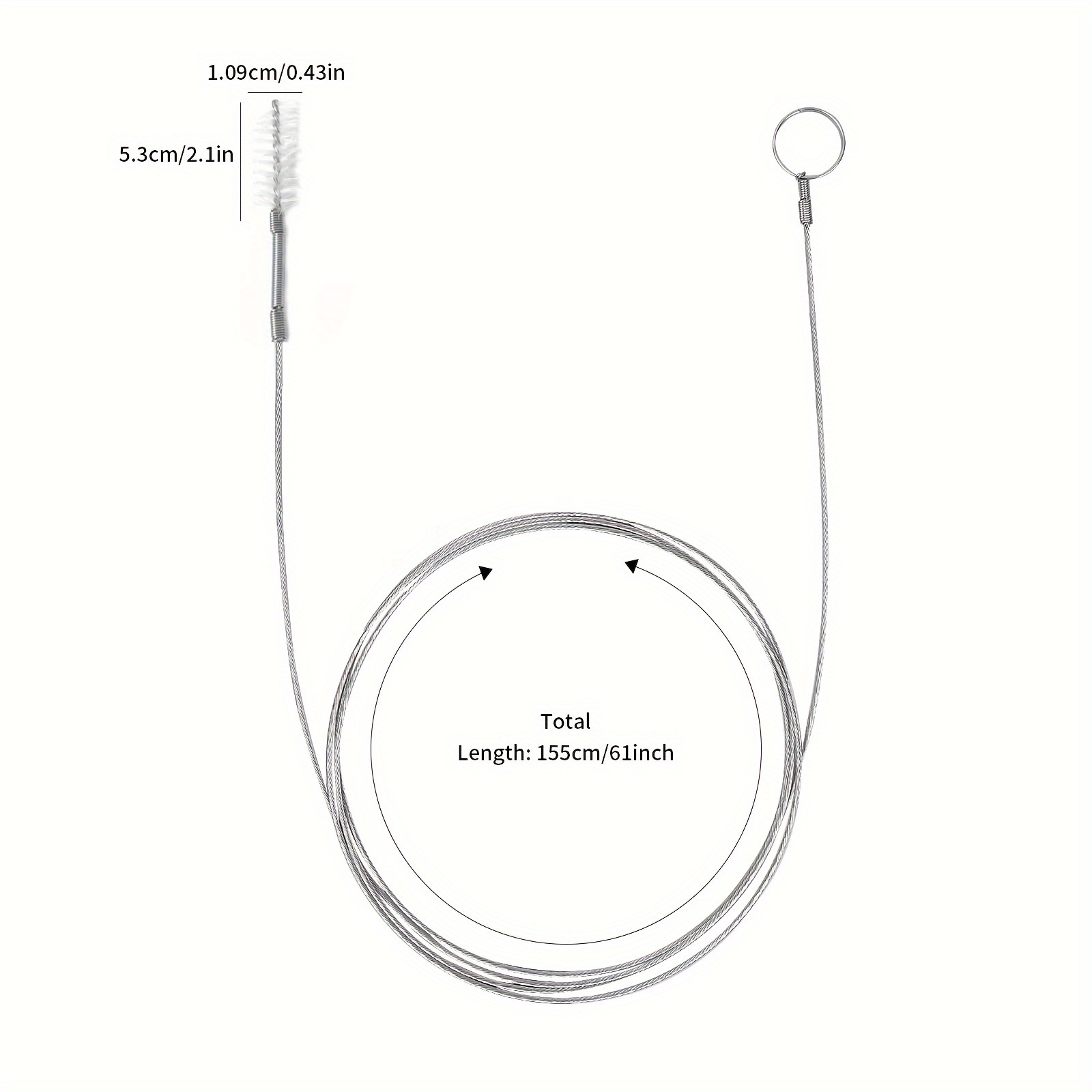 Pipeline Dredging Brush Sink Drain Overflow Cleaning - Temu