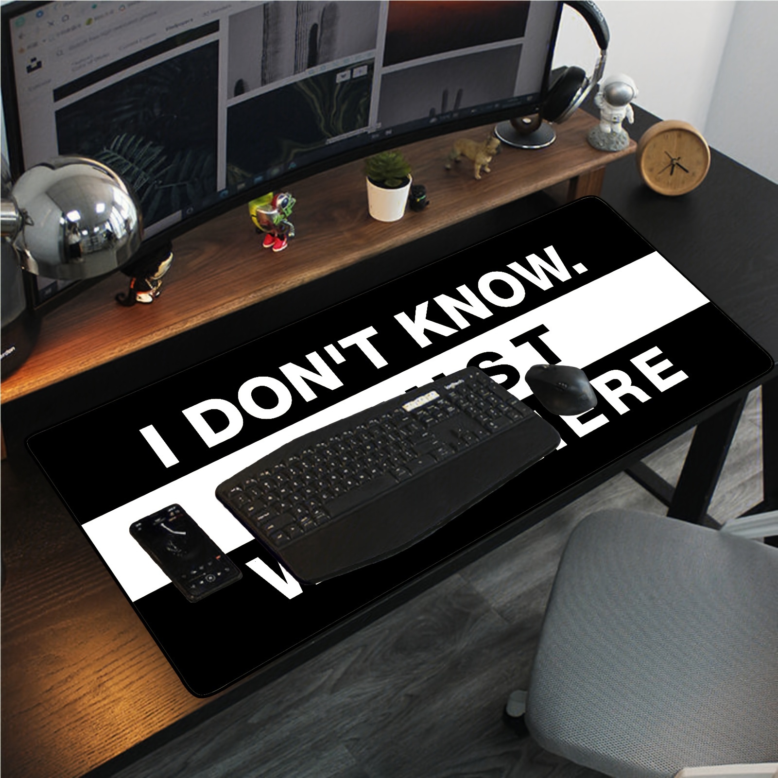 Don t Know Work Funny Quote Extended Rectangle Mouse Pad Temu