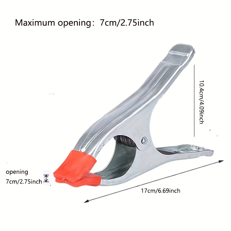 4pcs 6 Inch Spring Clamp, Large Wood Clamps, Heavy Duty Spring Metal Spring  Clamps, 2.5-inch Jaw Opening