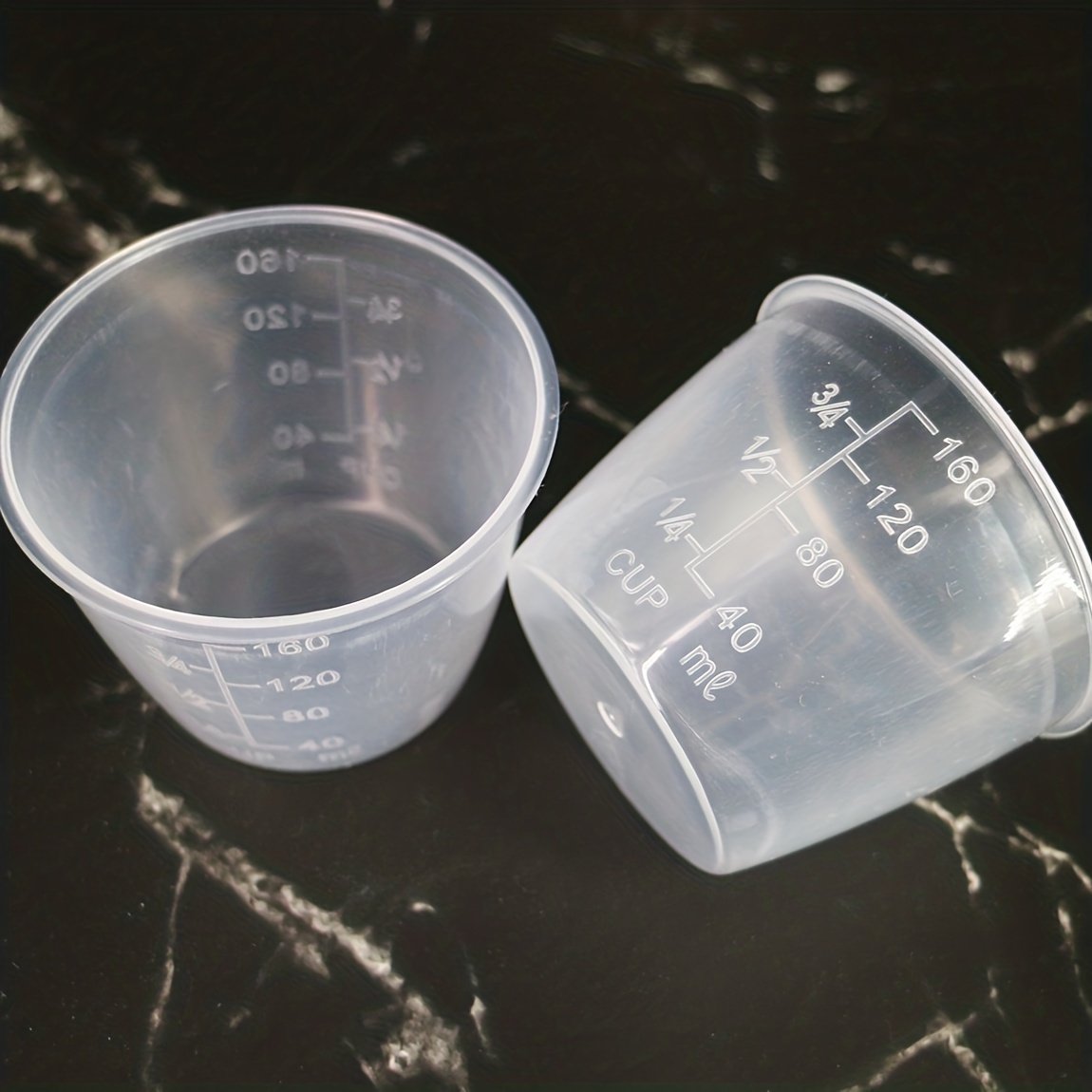 BRIGHTFUFU 30pcs Measuring Cup Graduated Beaker Cup Kitchen Measure Cup  Measuring Pitcher Rice Measurement Plastic Beakers Translucent Cup Rice  Cooker