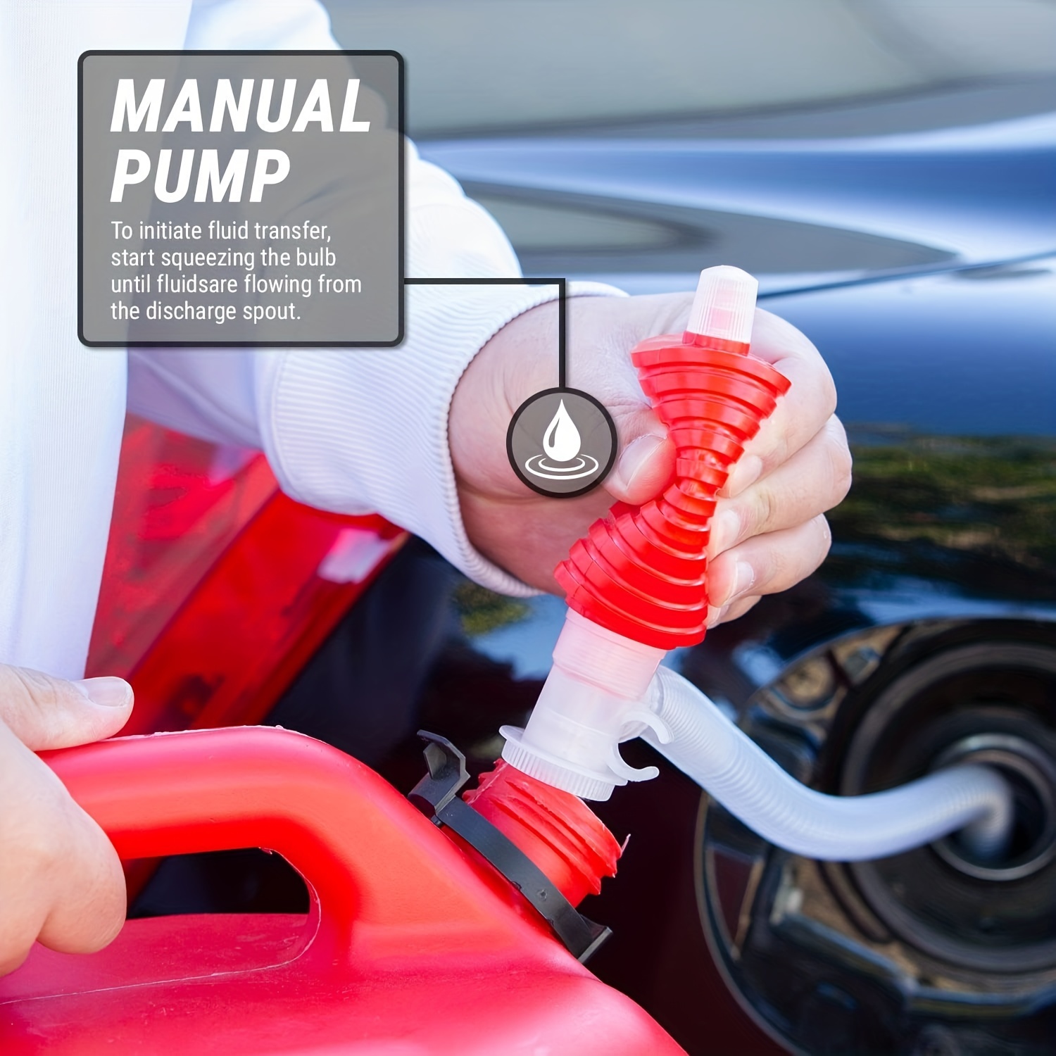 Kraftstoff-Handpumpe Universal-Benzinpumpe für Auto-Öl-Dieselpump