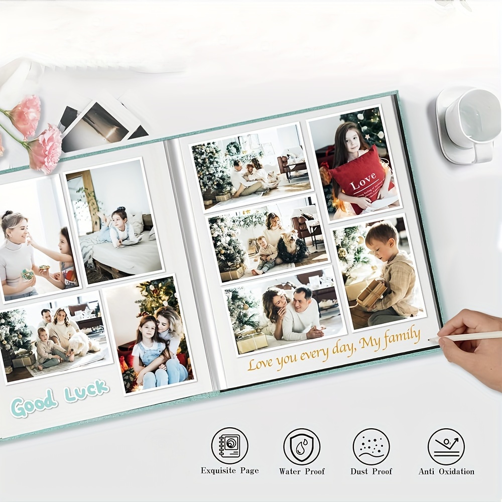 Photo Album Family Diy Self adhesive Book Growth - Temu