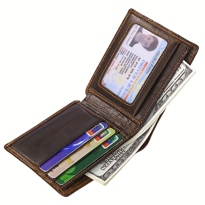 Men's Tiger Wallet Card Holder Vintage Leather