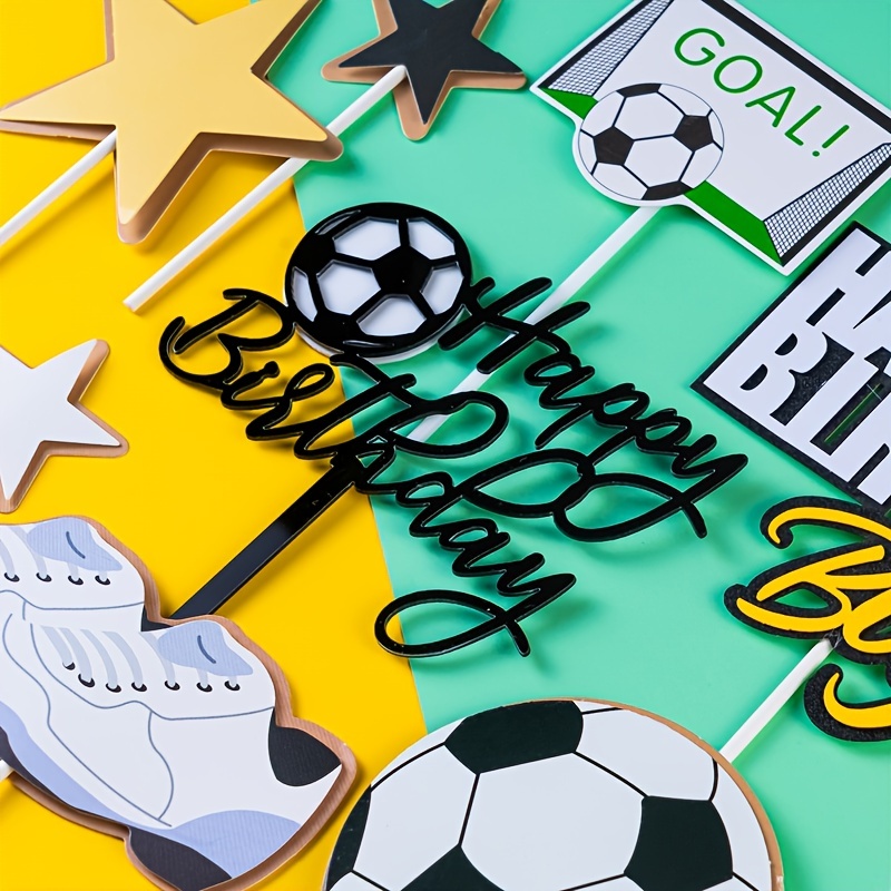 34 Pezzi Cake Topper Calcio Decorazioni Torte Calcio - Temu Italy