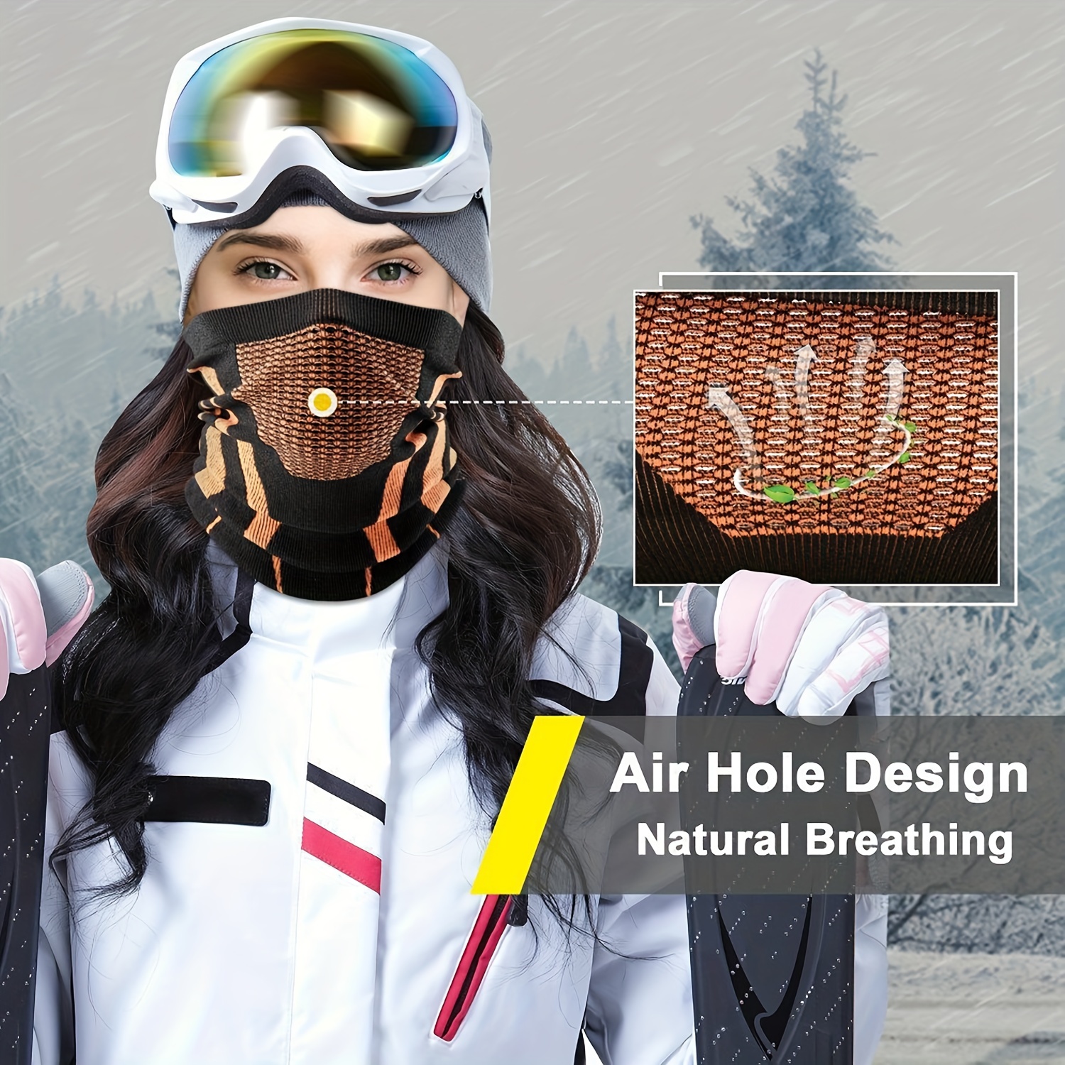 Générique Cache Nez Masque Tour de Cou Polaire pour Moto Ski Paintball Rouge
