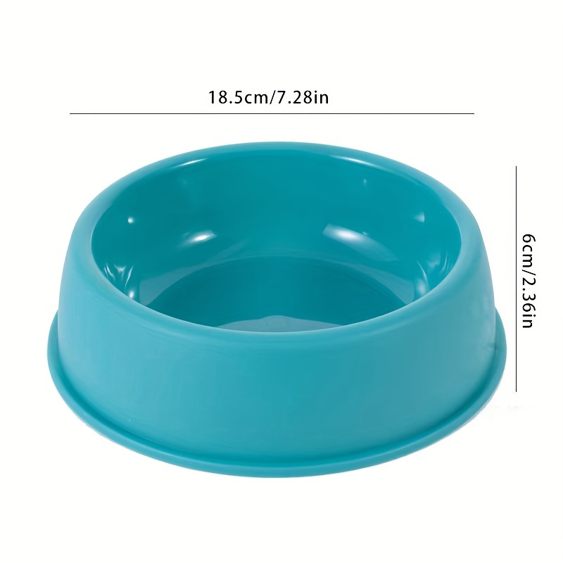 Solid Color Dog Bowls Plastic Dog Food Bowl Water Bowl Dog - Temu