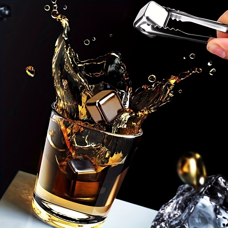 304 Stainless Steel Ice Ball Whiskey Instant Frozen Ice Wine Stone Ice  Cubes Do Not Melt Metal Round Ice Ball Suitable For Wine Table - Temu