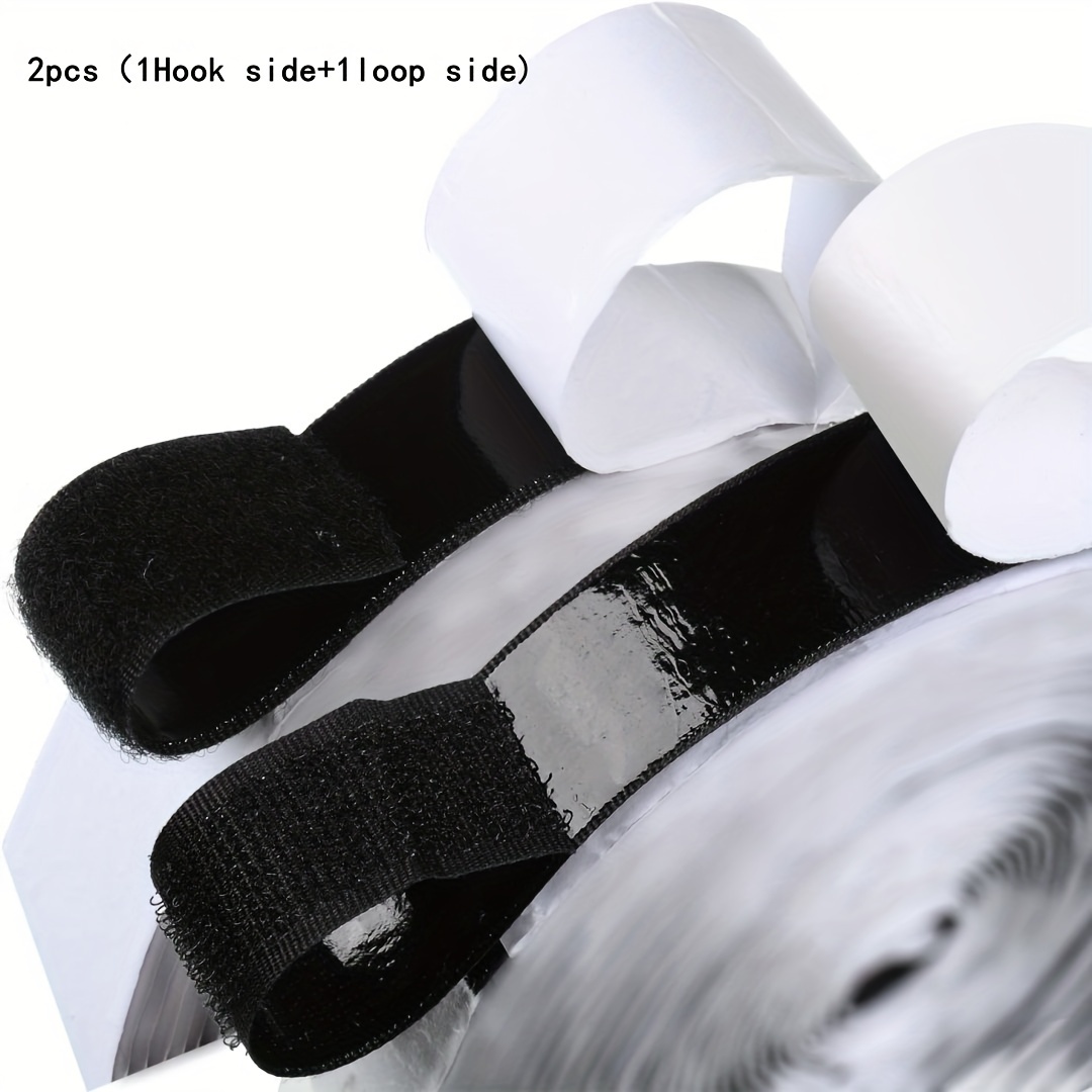 4 Wide Velcro Strips (Hook & Loop) Sticky Back - Sold By The Foot