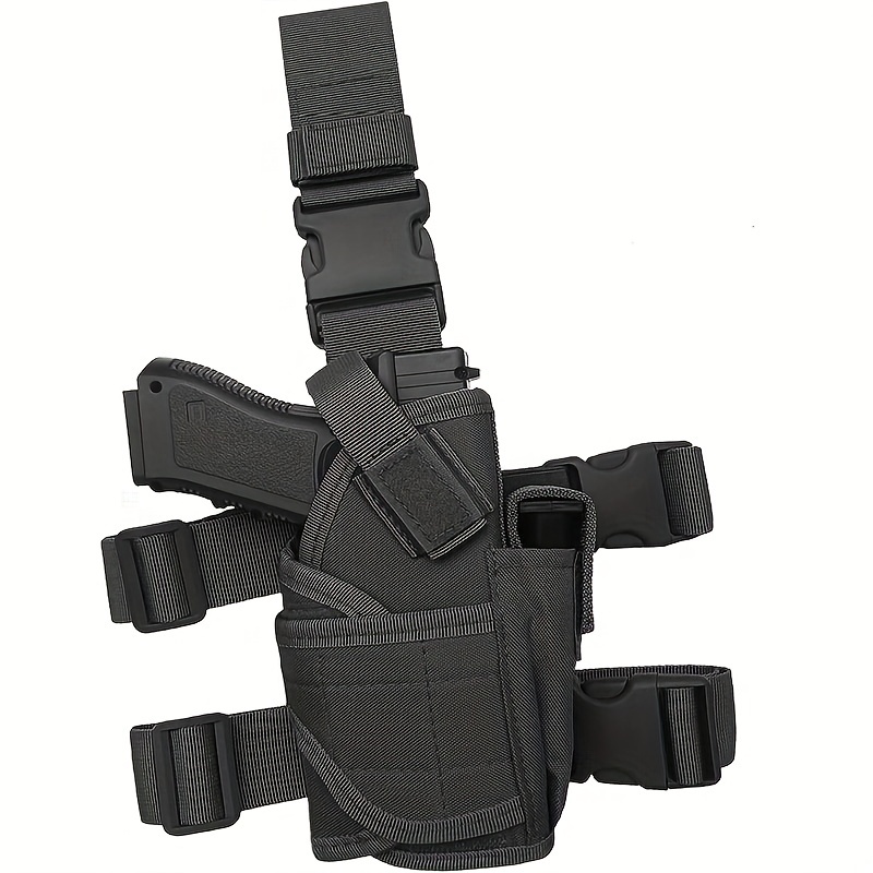 Universal Drop Leg Holster Thigh Platform Tactical MOLLE Gun Holster for  Hunting Paintball Panel with Adjustable