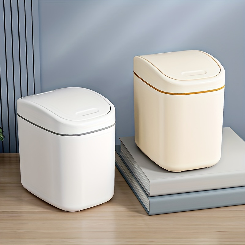 4 Stück Mini Mülleimer Set, Desktop Papierkorb mit Deckel für Badezimmer,  Küchen, Home Offices, Dorm Zimmer – Euro Trade Service