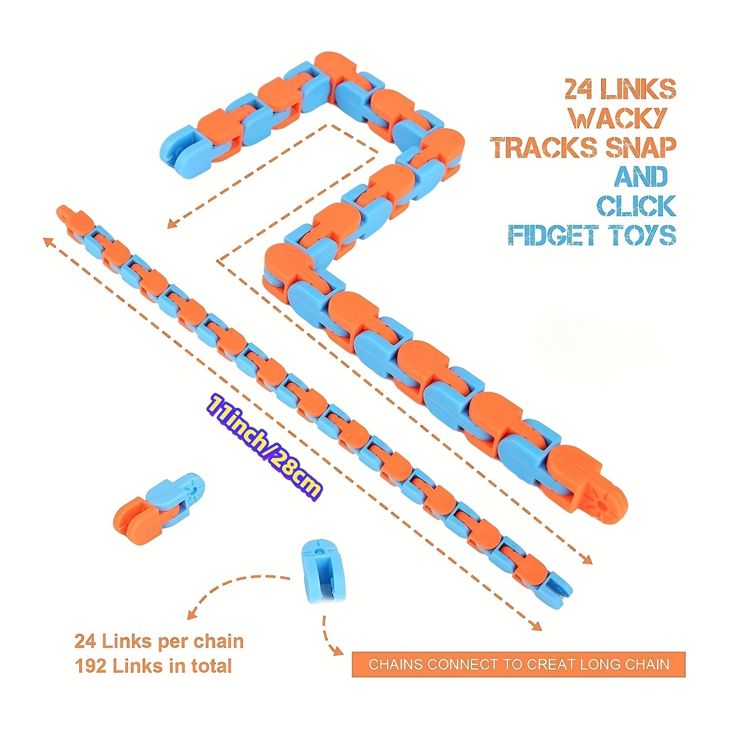 Whacky Tracks (Snap and Click Fidget Toy) – Fidget Toys Plus