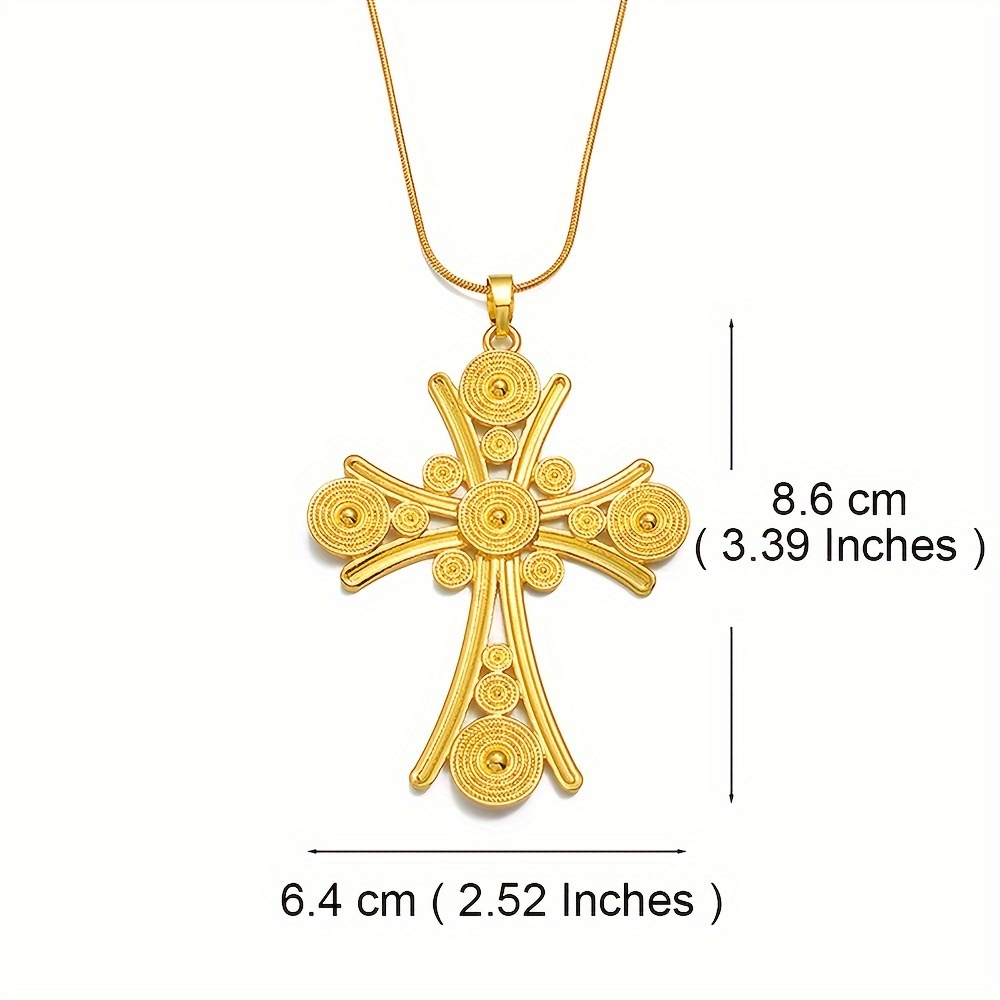 Large cross deals necklace for women