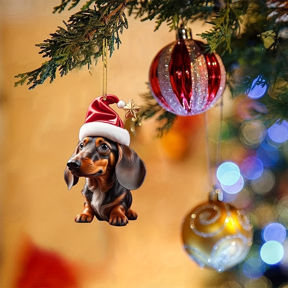 Acrylic Dog Hanging Ornament Car Accessories Interior - Temu