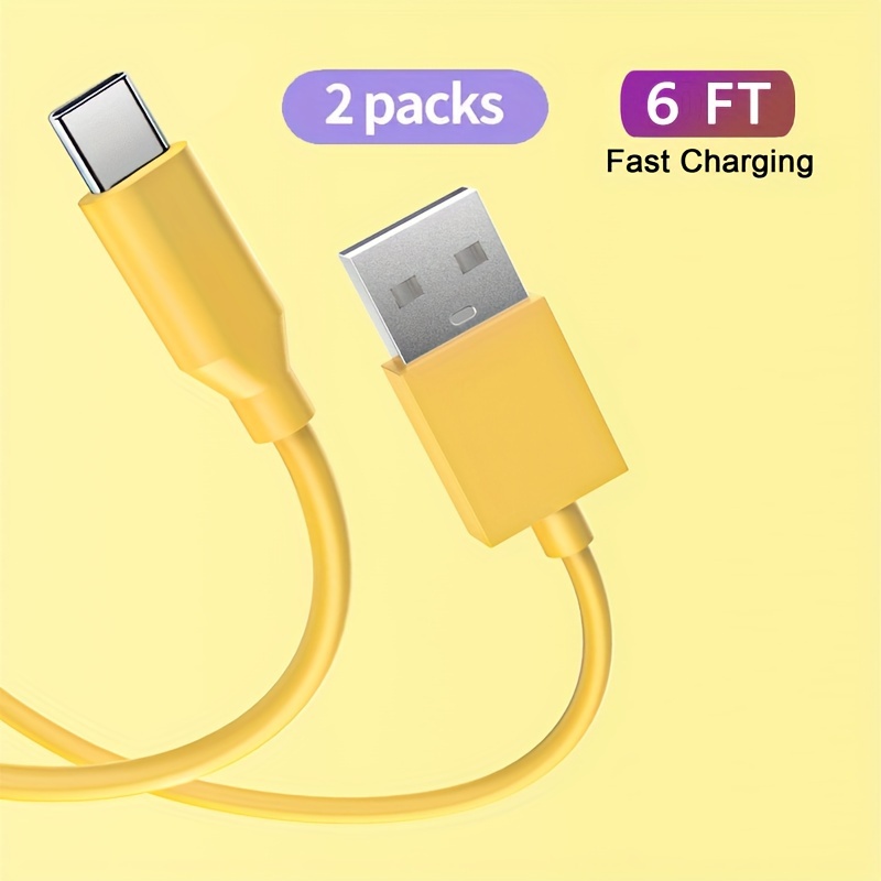 Lot De 2 Câbles USB C 60 W De Type C 3 A Pour Charge Rapide - Temu