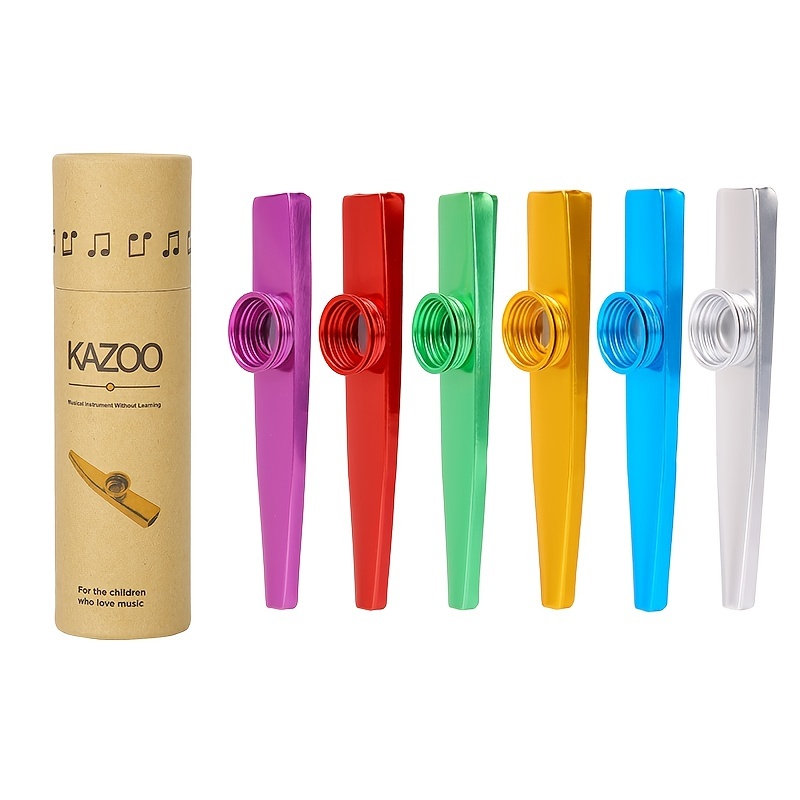 Metal Kazoo With Flute Tube And Three Flute Membranes, Mouth Flute High  Quality Woodwind Instrument. Light