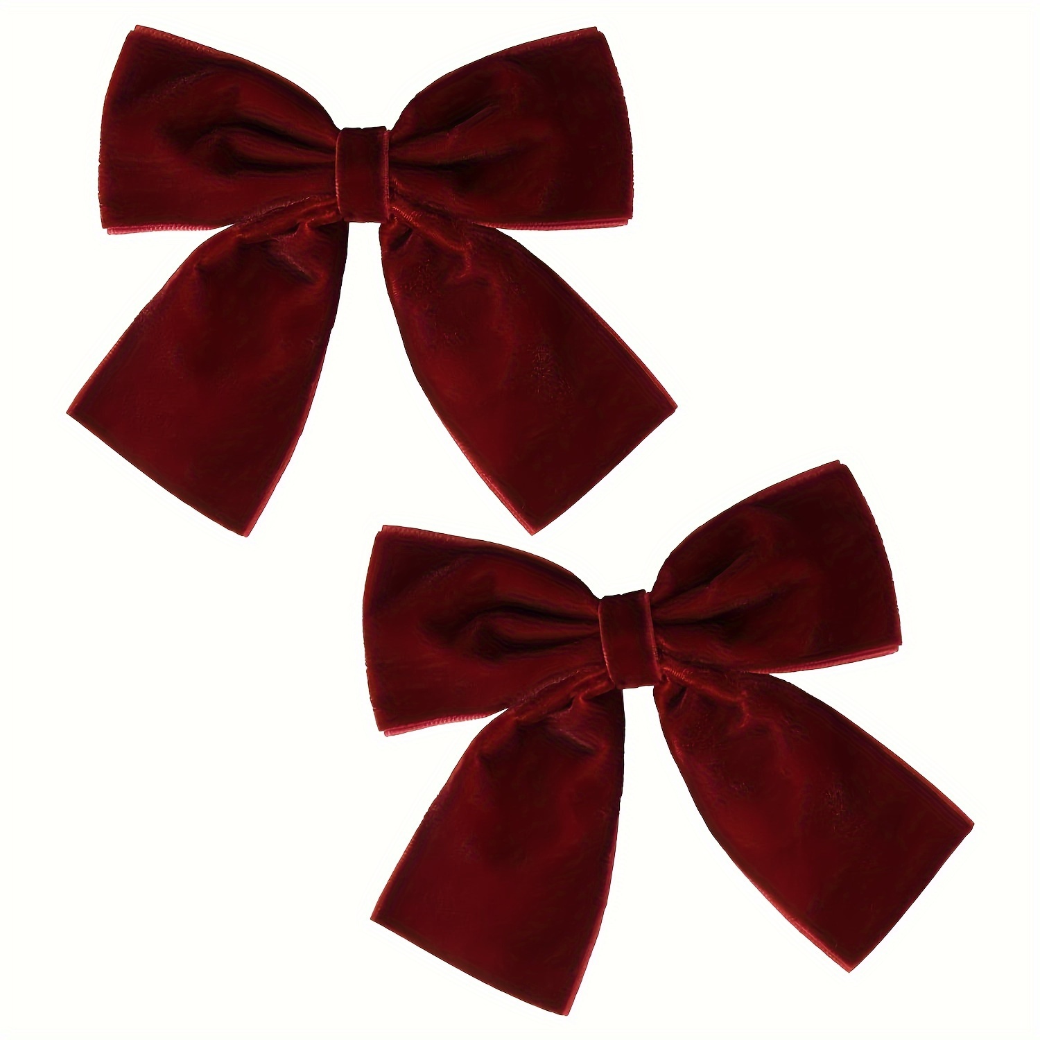 Burgundy velvet hair bow - hair bows, velvet bows, hair clips