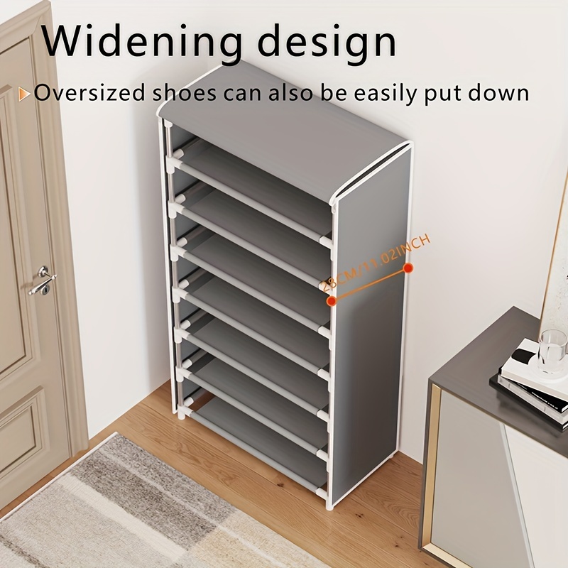 Dropship 1pc 10-layer Cloth Assembled Shoe Rack, Modern And Simple