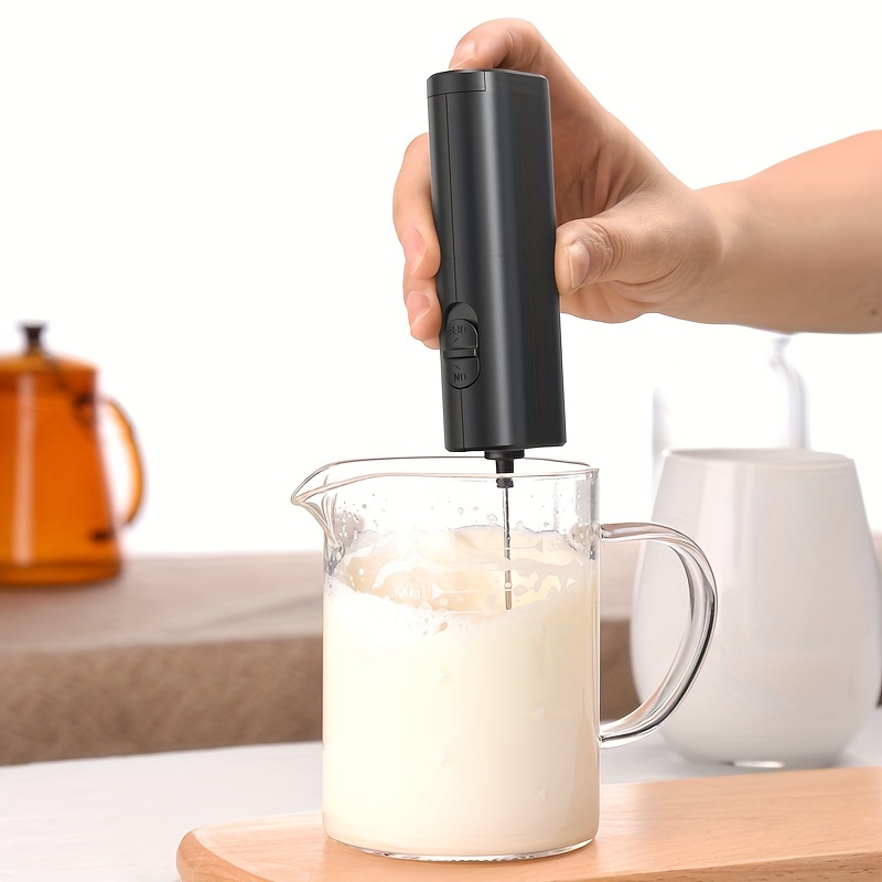 Upgraded Mini Portable Handheld Milk Frother For Coffee And Other Beverages  - Battery Operated Stirrer And Mixer For Frappuccinos, Lattes, Milk And  Matcha - Great For Brewing On The Go! - Temu