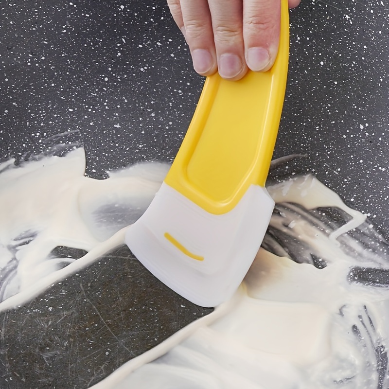 Non Stick Silicone Pan Scraper and Spatula for Kitchen Cleaning