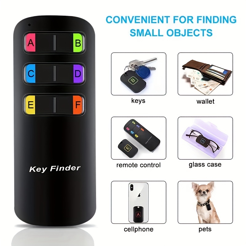 Reyke Key Finder, 80dB+ RF Item Locator Tags with 131ft. Working Range,  Wireless Remote Finder Key Finder Locator for Finding Wallet Key Phone  Glasses