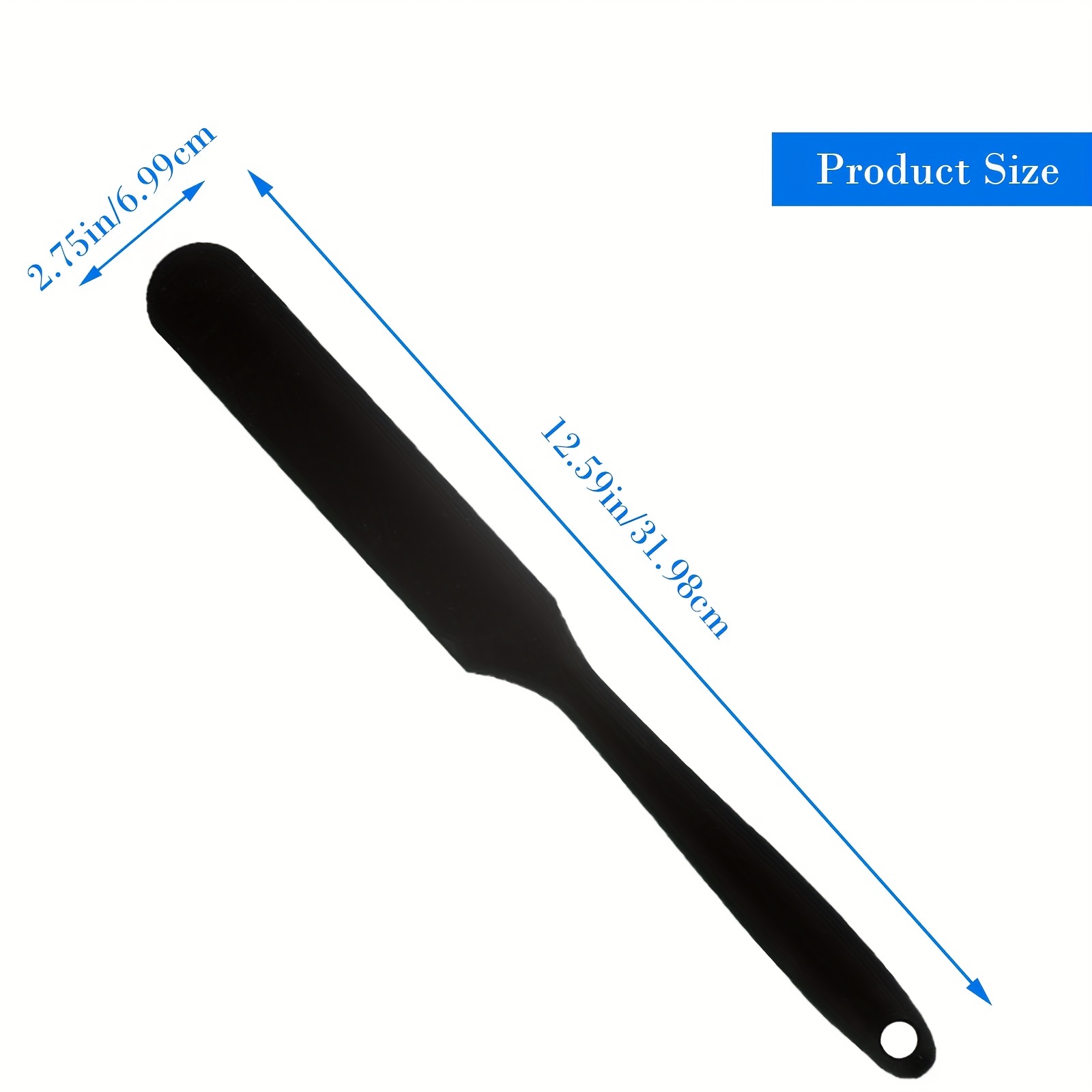 Long Handle Silicone Jar Spatula Non-stick Rubber Scraper Silicone Scraper  For Jars, Smoothies, Blenders Cooking Baking Stirring Mixing Versatile  Kitchen Tool (black) For Restaurants - Temu