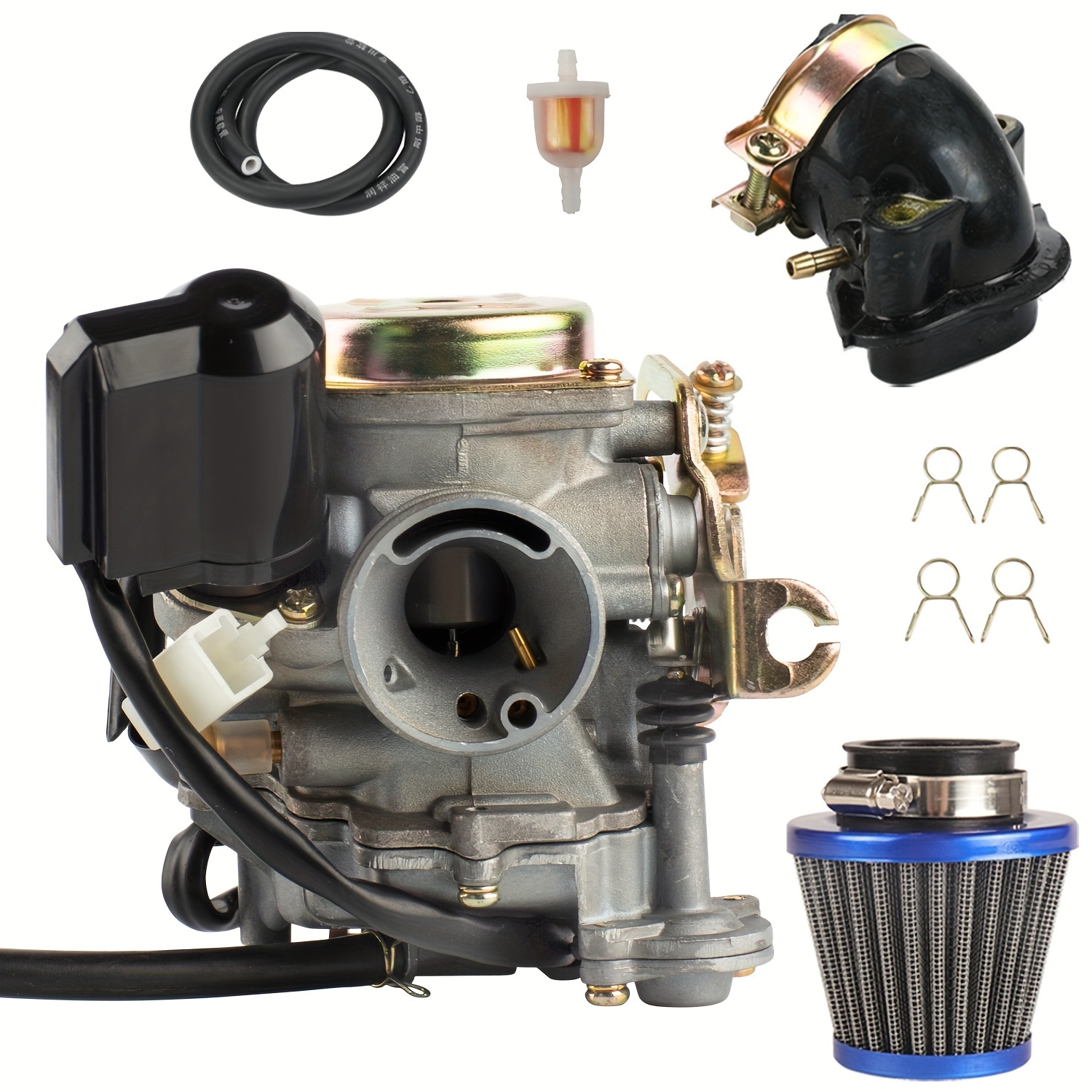PD18J Carburateur Voor 18mm GY6 49cc 50cc 139QMB 139QMA 4-takt  Bromfietsmotor, GY6 High Performance Carburateur Voor Taotao Kymco Scooter  - Temu Netherlands