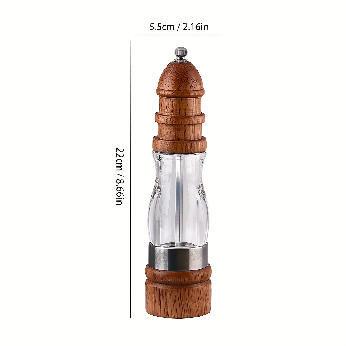 Pepper Grinder, Household Sea Salt Ginder, Wooden Spice Grinder, Manual  Pepper Mill, Spice Crusher, Reusable Spice Bottle For Bbq Picnic Camping,  Kitchen Gadgets, Halloween Gifts, Chrismas Gifts, Dorm Essentials, Back To  School