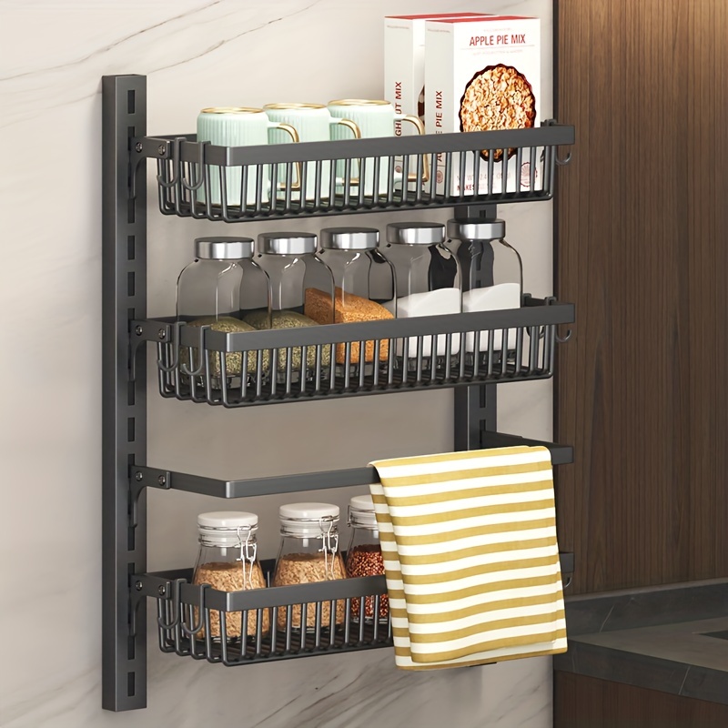 8 Tier Wall Mounted Pantry Rack Heavy Duty Door Organizer