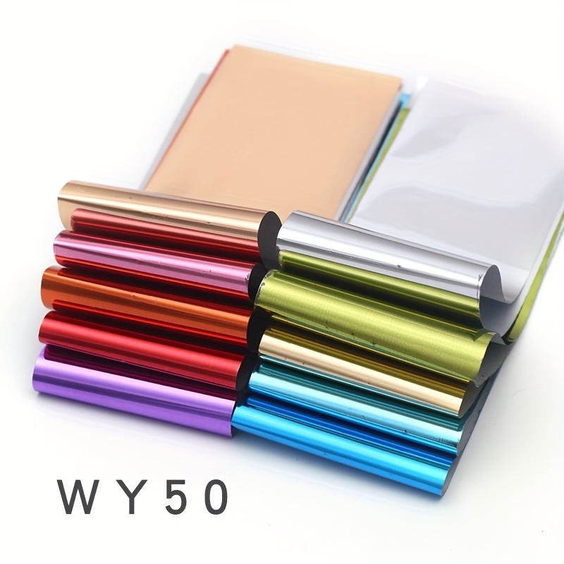 Aurora Glass Ice Paper Holographic Cellophane Decals DIY Sticker Foils